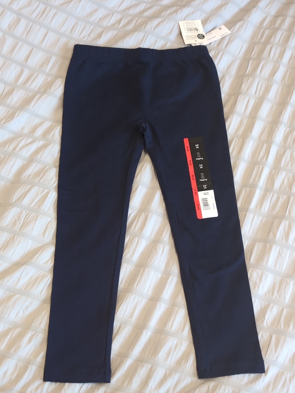 New Girls Navy Stretch Leggings